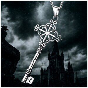 Shadowlock Gothic Key Necklace Ultra Strong Hypoallergenic Stainless Steel